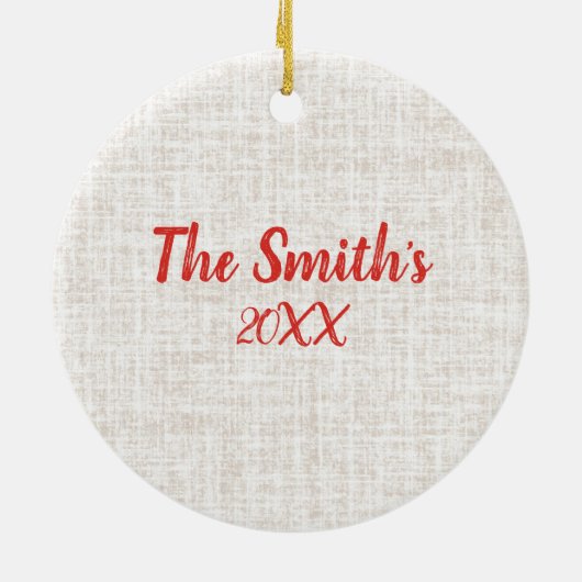  teckel hond rustieke kerstgroeten keramisch ornament (Achterkant)