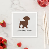 Teckel hond servet (Insitu)