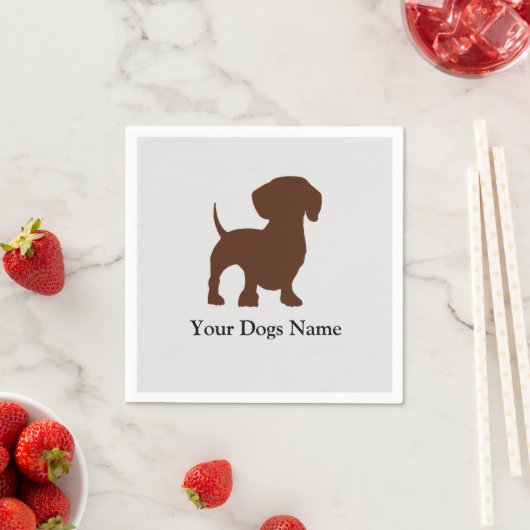 Teckel hond servet (Insitu)