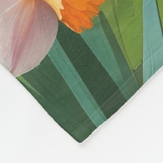 Teckel Hond Spring Bloemen Schilderen Fleece Deken (Hoek)