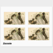  teckel honden kerstvakantie sticker (Vel)