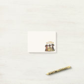 Teckel Honden Lemonade Stand Post-it® Notes (Op bureau)