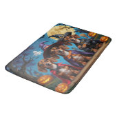 Teckel Honden Pompoen Halloween Funny Badmat (Gekanteld)