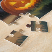 Teckel Honden Pompoen Halloween Funny Legpuzzel (Zijkant)