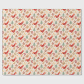 Teckel hondenliefhebbers retro kerstcadeau cadeaupapier (Vlak)