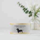 teckel | Hondenverzorging (premium) Visitekaartje (Staand voorkant)