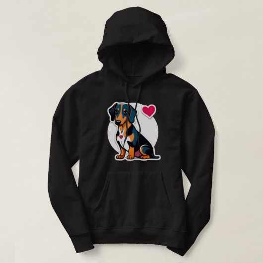 teckel hoodie (Design voorkant)