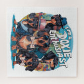 Teckel ik ben een Doxie liefhebber Legpuzzel (Horizontaal)