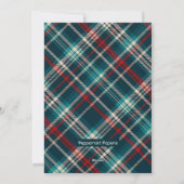 Teckel in Snowy Enchanted Forest Pet Portrait Feestdagenkaart (Achterkant)