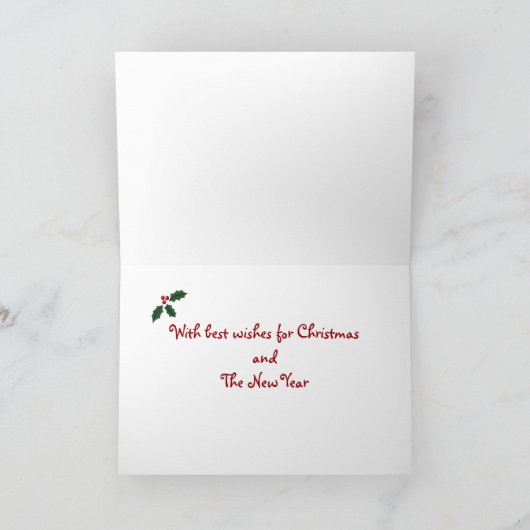 Teckel Kerst Cartoon Feestdagen Kaart (Binnen)