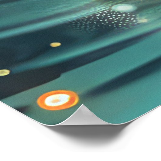 Teckel Kerst Feestelijke reis Poster (Hoek)