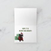 Teckel Kerst Kaarten (Binnen)