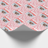 Teckel Kerst Puppy Afbeelding Funny Weenie Dog Cadeaupapier (Hoek)