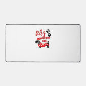 Teckel Kerst Shirt _ Funny Feliz Naughty Do Bureaumat (Voorkant)