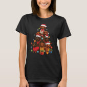 Teckel Kerstboom: Feestelijke Doxie T-shirt (Voorkant)