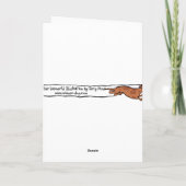 Teckel Kerstboom Kaart (Achterkant)