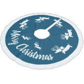 Teckel Kerstboom Rok Marine Kerstmis (Gekanteld)