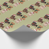 Teckel Kersthond Mama Lover Kerstcadeau Cadeaupapier (Hoek)