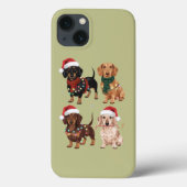 Teckel Kersthond Mama Lover Kerstcadeau Case-Mate iPhone Case (Achterkant)
