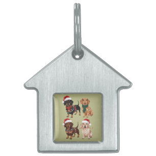 Teckel Kersthond Mama Lover Kerstcadeau Huisdieren Naamplaatje