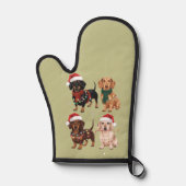 Teckel Kersthond Mama Lover Kerstcadeau Ovenwant (Voorkant)