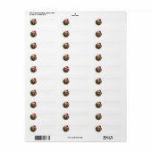 Teckel Kerstkrans Etiket (Full Sheet)