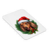 Teckel Kerstkrans Magneet (Rechterzijde)