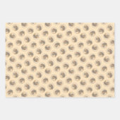 Teckel langharige rode schilderij Originele hond k Inpakpapier Vel (Voorkant)