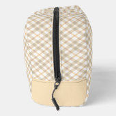 Teckel langharige rode schilderij Originele hond k Toilettasje (Rechts)