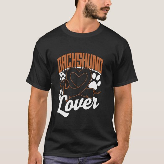 Teckel liefhebber eigenaar Teckels puppy hond Dach T-shirt (Voorkant)