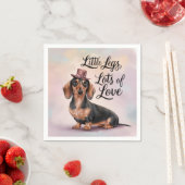 Teckel Little Legs Veel liefde Servet (Insitu)