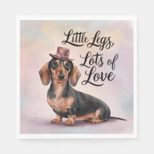 Teckel Little Legs Veel liefde Servet