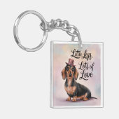 Teckel Little Legs Veel liefde Sleutelhanger (Voorkant Links)