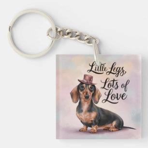 Teckel Little Legs Veel liefde Sleutelhanger