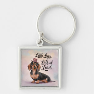 Teckel Little Legs Veel liefde Sleutelhanger
