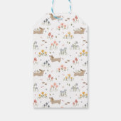 Teckel Lover Weiner Dog Sausage Dog Wildflower Cadeaulabel (Achterkant)