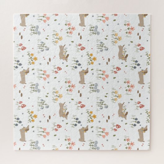 Teckel Lover Weiner Dog Sausage Dog Wildflower Legpuzzel (Horizontaal)