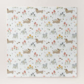 Teckel Lover Weiner Dog Sausage Dog Wildflower Legpuzzel (Verticaal)