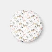 Teckel Lover Weiner Dog Sausage Dog Wildflower Magneet (Voorkant)