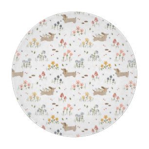 Teckel Lover Weiner Dog Sausage Dog Wildflower Snijplank