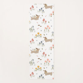 Teckel Lover Weiner Dog Sausage Dog Wildflower Yogamat
