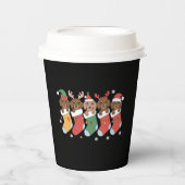 Teckel Mam Kerstcadeau Hondenliefhebber Nieuwjaar Papieren Bekers (Voorkant)