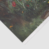 Teckel met een Gans in een Tuin Decoupage Tissuepapier (Detail)