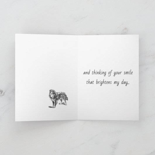 Teckel mist je Wenskaart Kaart (Binnen)