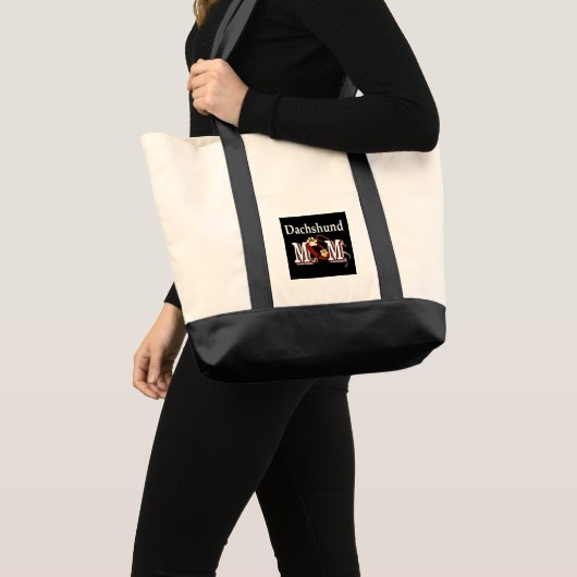 teckel moeder Canvas tas (Voorkant (product))