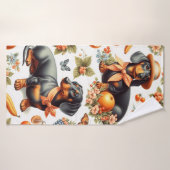  teckel naadloos badhanddoek (Badhanddoek)