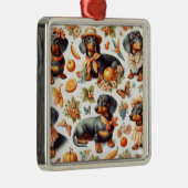 teckel naadloos metalen ornament (Rechts)