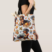 teckel naadloos tote bag (Dichtbij)
