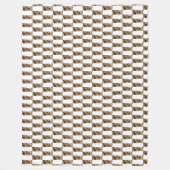 Teckel oogcrème fleece deken (Voorkant)