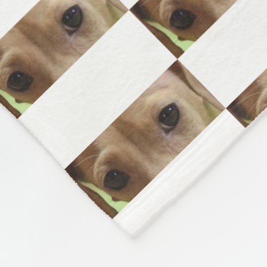 Teckel oogcrème fleece deken (Hoek)